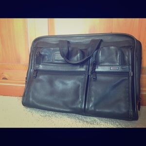 Tumi ALPHA Leather Portfolio Briefcase